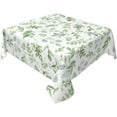 thumbnail image 4 of Square Tablecloth 52×52 Inch Spring Green Leaf Table Cloth Small cloth Tablecloths Indoor Outdoor Washable Wrinkle Free Stain Resistant Fabric Table Cover for Square Tables Kitchen Dining, 4 of 6