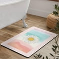 thumbnail image 2 of Invuni Daisy Bath Rugs Non-Slip Durable Rug Memory Foam Soft Bath Mats Absorbent Mat for Shower Bathroom 27"x17", 2 of 5