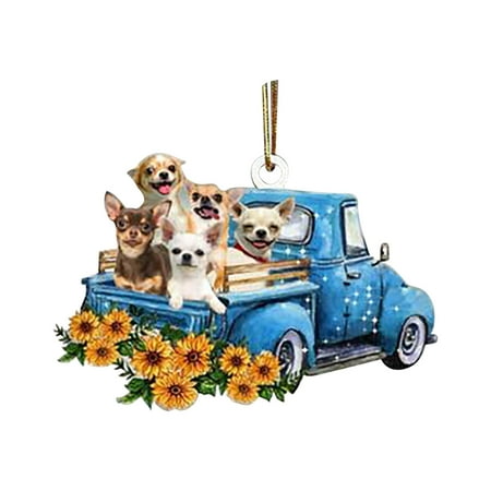 

Fridja Acrylic Car Puppy Pendant Auto Parts Key Pendant Backpack Pendant Small Animal