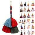 thumbnail image 2 of Porte-clés à Pompons Mode Polyvalent Anneau de Clé Pendentif Pompon Breloque de Sac, 2 of 8