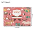 thumbnail image 2 of 2 Piece Soft Bathroom Rug Set Christmas Day Elements Bath Mat and U-Shaped Toilet Contour Rug (16"x24"+20"x24"), 2 of 5