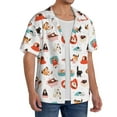 thumbnail image 2 of Gukieu funny cats celebrating Valentine's Day Print Men's Short-sleeved Shirts, Button-down Pocket Shirts, T-shirts, Beach Vacation Travel Summer Clothing-XX-Large, 2 of 5