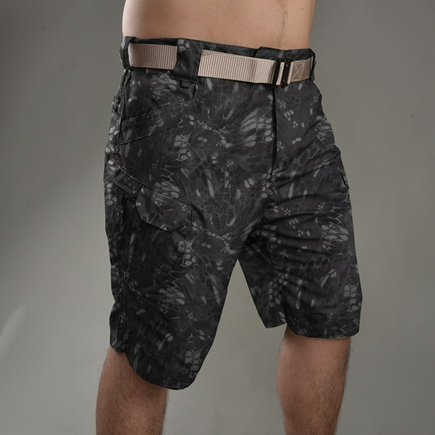 yievot Men s Plus Size Cargo Shorts Relaxed Fit Camouflage Camo Cargo Short Outdoor Multi pocket Quick Dry Shorts