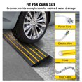 thumbnail image 3 of STAWAY Heavy Duty Rubber Curb Ramp - 15T Capacity, 2.6" Rise, Non-Slip, Ideal for Driveways, Wheelchairs, and Low Cars - Durable & Weather-Proof, 3 of 8