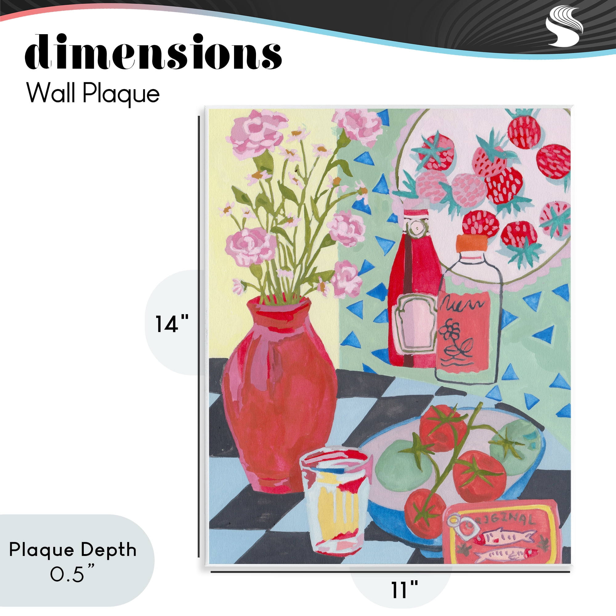 Stupell Industries Kitchen Sauces Still Life Wall Plaque Art, design by Melissa Wang