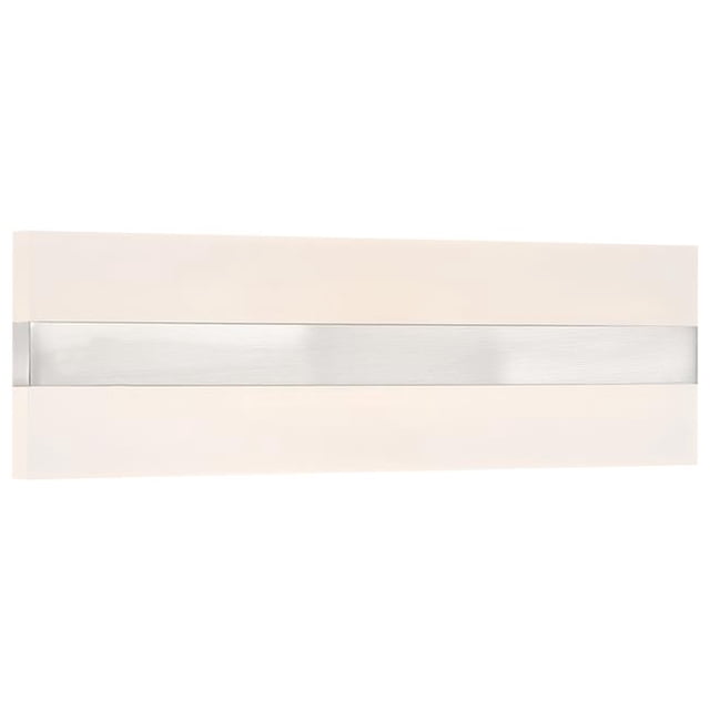 Access Lighting 62591LEDD-BS-ACR Netherton 18 in. Brushed Steel Bi-Directional LED Vanity Wall Light, Acrylic Lens