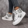thumbnail image 2 of Willtoo Women’s Colorblock High Top Sneakers, Lace Up Platform Round Toe Athletic Shoes, Classic Faux Leather Casual Walking Shoes, 2 of 6