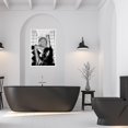 thumbnail image 4 of Lienzo decorativo Liyark divertido para baño, negro y blanco, 30 x 40 cm, 4 of 7