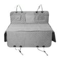 thumbnail image 1 of Funda de Asiento para Perros Única Bargains para el Asiento Trasero Impermeable Mat de Maletero para Mascotas con Aletas Laterales Antideslizantes Color Gris, 1 of 7