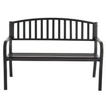 Topcobe 50 Inch Patio Garden Bench Loveseats for Outdoor, Outdoor Deck Furniture