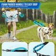 thumbnail image 3 of Double Leash for Two Dogs - No Tangle Dog Leash 360° Swivel Reflective Double Dog Leash with Two Padded Handles, Shock Absorbing Walking Training Small Medium Large Dogs (Black,25-150 lbs), 3 of 6