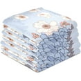 thumbnail image 4 of Kitchen Towels Floral Pattern Pattern Cleaning Towel Absorbent Hand Towels Tea Towels for Home Restaurant Dish Clean 28" x 18", 4PCS, 4 of 7