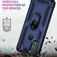 thumbnail image 6 of Compatible with Motorola Moto G Power 2022 Case Built-in 360 Ring Holder Kickstand, Extreme Protection Military Armor Magnetic Car Dual Layer Protective Heavy Duty Phone Cover,Blue, 6 of 7