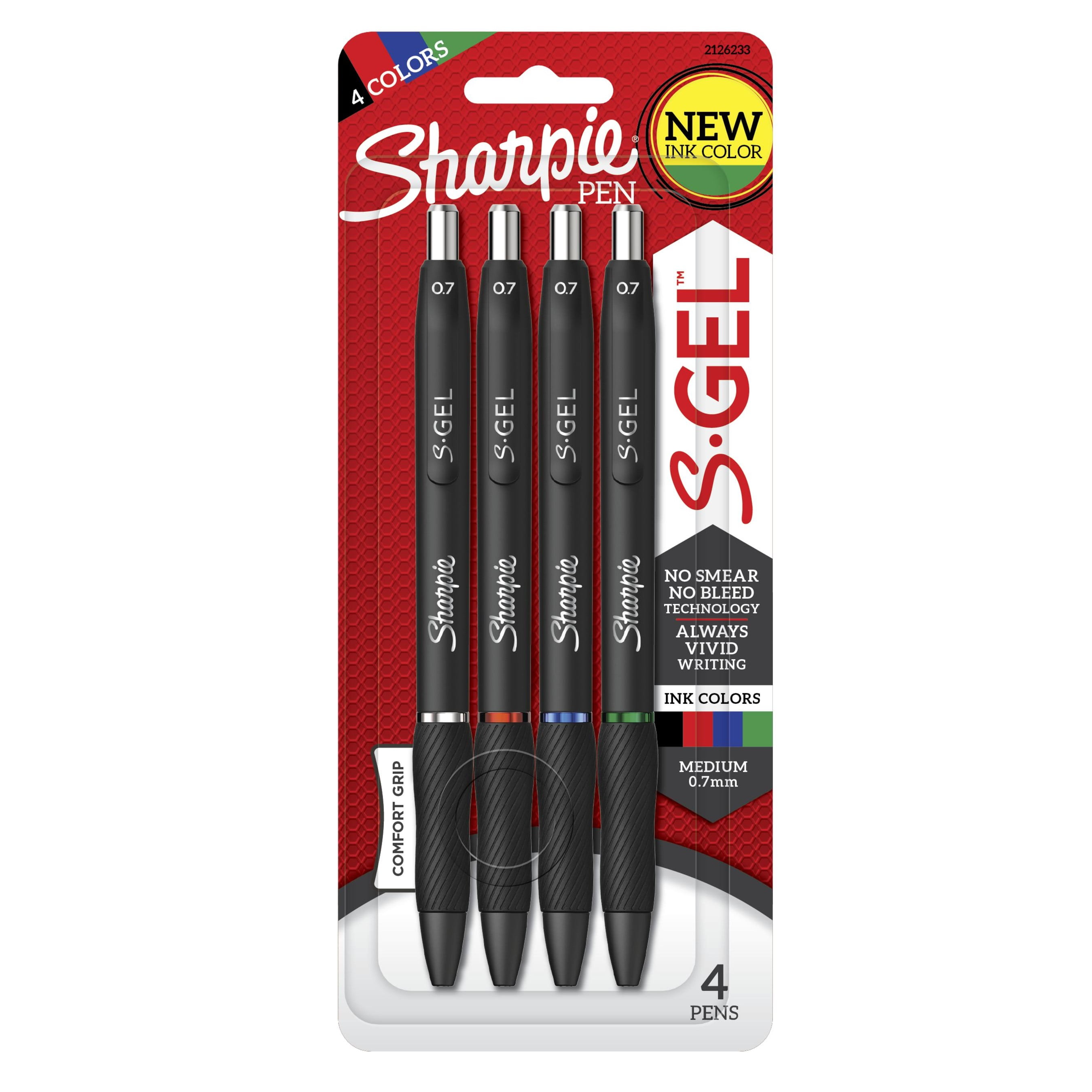 Sharpie S Gel Gel Pens Medium Point 0 7mm Black Ink Gel Pen 4 Count Walmart Com Sharpie S Gel Gel Pens Medium Point 0 7mm Black Ink Gel Pen 4 Count Walmart Com