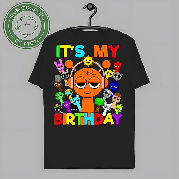 RARE Happy Sprunki For Birthday Decoration For Boys And Girls T-Shirt Unisex S-5XL Hot Trending Shirt, Vintage Birthday Gift-TH62099