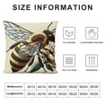 thumbnail image 5 of GOSMITH Bee Pillow Cover,Decorative Pillow Bees Watercolour Drawing Pillow Cases Outdoor Indoor Square Cushion Covers for Home Sofa Couch Yellow, 5 of 5