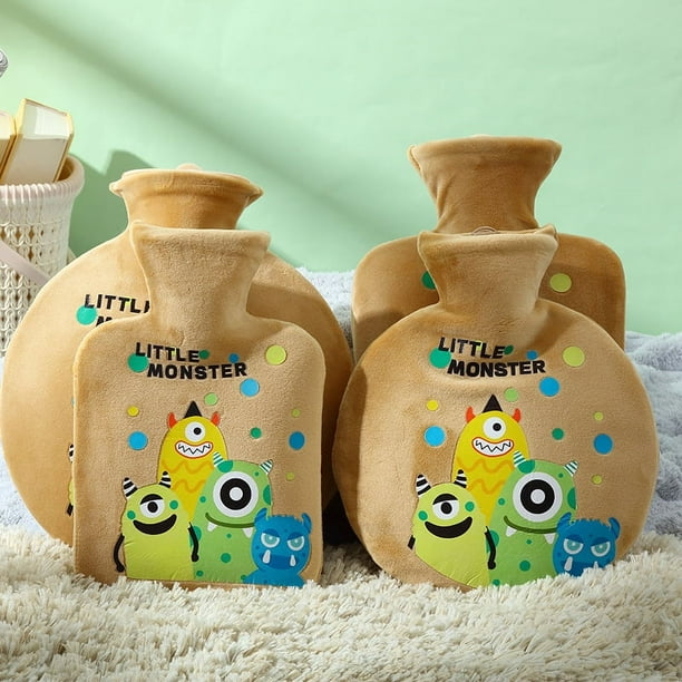 Compresa fría y caliente de invierno para calentar el vientre en el horno microondas, bolsa de agua caliente de dibujos animados, bolsa de agua caliente de pvc, inyección de agua, compresa de hielo