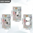 thumbnail image 7 of Yayeee Blank Wall Plate Cover 1-Gang 4.5"x2.7" Home Unused Decorative Outlet, Colorful Flowers Blossoms, 7 of 7