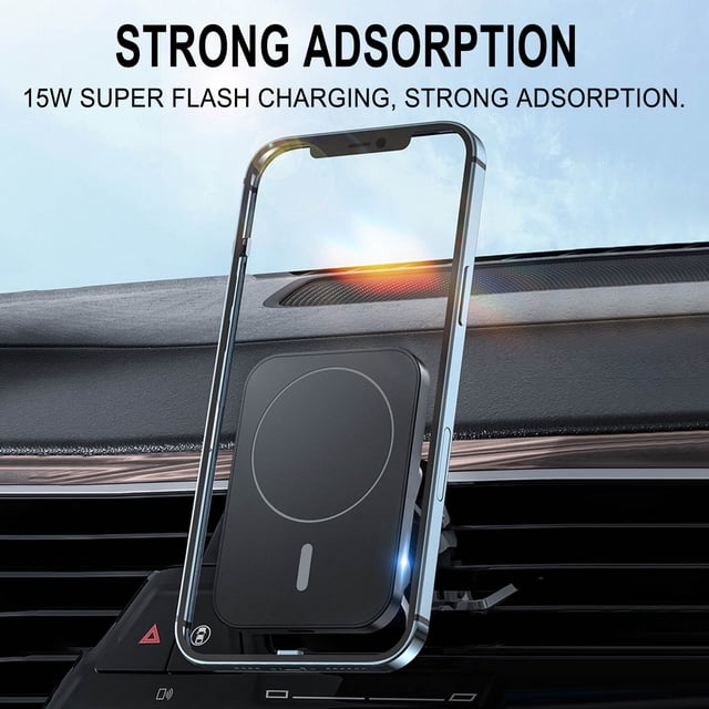 EGNMCR Wireless Charger Car Magnetic Wireless Charger 15W Charger Magnetic Car Wireless Charger wireless charging