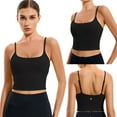thumbnail image 2 of KEFIRLILY Womens Longline Sports Bras Cross Back Active Gym Yoga Padded Workout Crop Tank Top with Built in Bra, 2 of 8