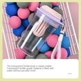 thumbnail image 4 of Yhmxh 17oz Plastic Tumbler, Leak-Proof BPA-Free Water Bottle Tumbler with Handle Rope, Wide Mouth Clear Tumblers for Women Men, Reusable Water Bottle Travel Mug for Camping, Office, Sports, 4 of 6