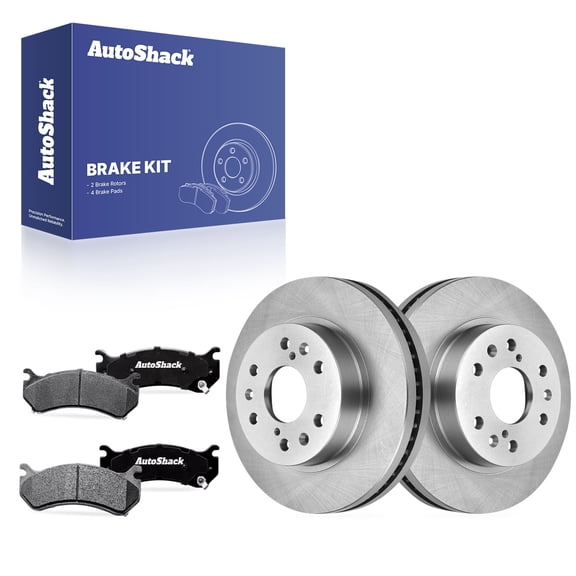 AutoShack Front Vented Brake Rotors   Ceramic Pads 6-PC Brake Kit Replacement for 2007 GMC Sierra 1500 Classic 2005-2006 GMC Sierra 1500 12.99" (329.9 mm)