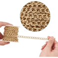 thumbnail image 2 of Gold Aluminum Unwelded Twisted Chain Roll - 5m - 10 x 6.5mm, 2 of 4