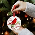 thumbnail image 5 of Red Cardinal Christmas Ornaments - Memorial Gifts for Loved One, Sympathy Gifts - Christmas Ornament - Holiday Tree Decoration - Ceramic Keepsake - Gift for Women Men Kids - Home..., 5 of 5