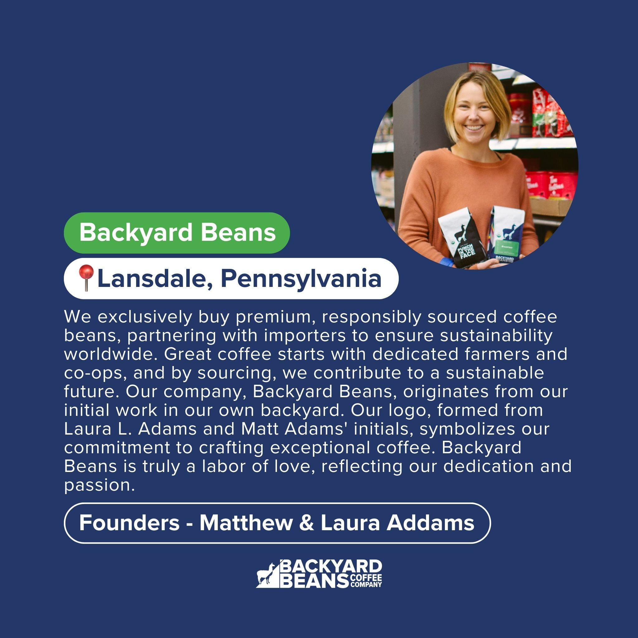 Local Backyard Beans Coffee Co Breakfast Blend, Organic, Medium Roast, Whole Bean Coffee, 12oz
