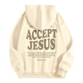 thumbnail image 4 of Women's Hoodies Sweatshirts Jesus Loves You Hooded Sweatshirts Letter Print Christian Sweatshirt Oversized Women's Hoodies Pullover Fall Sweatshirts Comfy Clothes, 4 of 6
