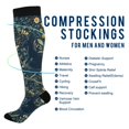 thumbnail image 2 of FORMRS Womens Knee High Socks Casual Long Thick Travel Daily Wear, 2 Pairs, Shadowy Forest Pattern, 2 of 6