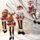 thumbnail image 4 of Adorno de peluche navideño, juguetes de decoración, muñeco de nieve, reno, muñeco colgante Santa, 4 of 9