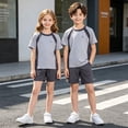 thumbnail image 2 of Jamsmile Toddler Girls Sets Sports Outfits Athletic Short Sleeve Tees And Shorts Gym 2 Piece Set Kids Girls Tracksuits, 2 of 5
