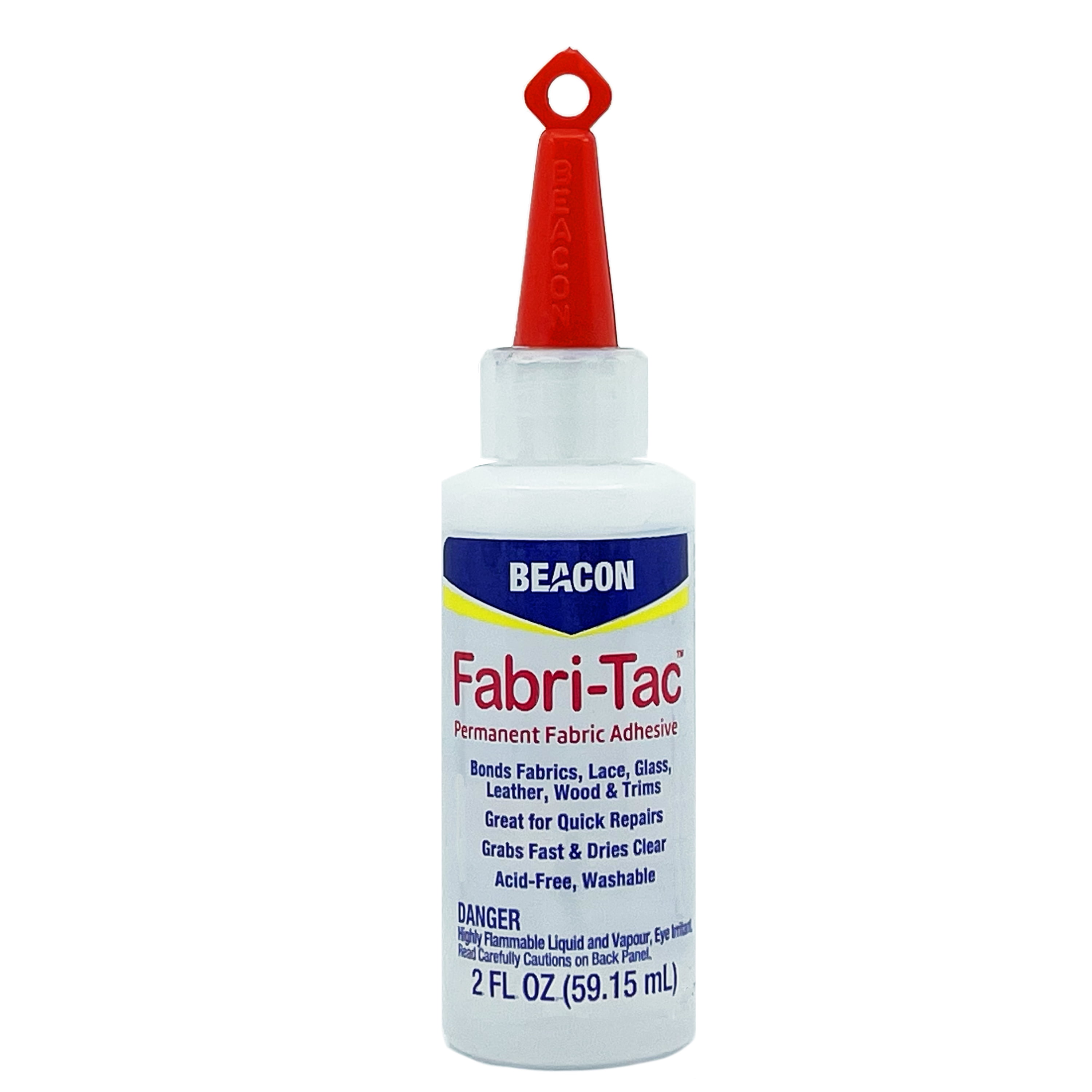 Beacon Adhesives FabriTac Permanent Glue, Clear (2 oz / 59.1 ml