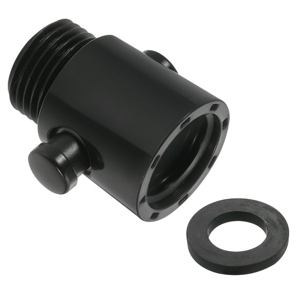 Uxcell Water Flow Control Valve, 1 PCS G1/2 Universal Size Shower Head Shut Off Valve(Black)