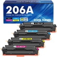 thumbnail image 1 of Paquete de 4 cartuchos de tóner Cool Toner 206A para HP Laserjet Pro, 1 of 8