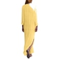 thumbnail image 4 of SMihono Été Boho Maxi Robe pour les Femmes Plus Size Mode Femmes Automne V-Cou Impression Décontractée Confortable à Manches Longues Robe Plage Swing Sundress, 4 of 7
