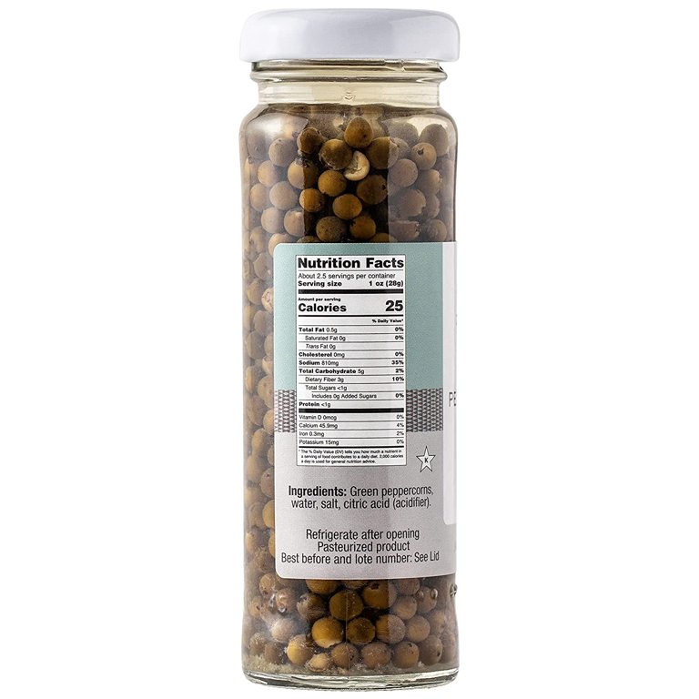 Peppercorn Spice Gift Set - Contains 5 Plastic Jars Weight of Product Varies for Each Peppercorn - Kosher