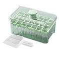 thumbnail image 2 of Dadiaei Silicone Ice Cube Tray with Lid & Bin,Stackable Square Ice Trays for Freezer,28 pc Ice Cube Mold for Chilled Drinks,Coffee,Juice,BPA-Free,Durable & Easy-Use Ice Cube Maker for Home or Office, 2 of 7