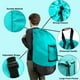 thumbnail image 3 of Mochila de lavandería Trail maker turquesa con bolsillo de malla grande, 3 of 9