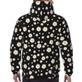 thumbnail image 5 of Hoodies for Men - Daisy print A Long Sleeve Comfrt Men'S Fashion Hoodies & Sweatshirts, Sweatshirts for Men Hoodies Pullover Clothing Clothes with Pouch, 5 of 7
