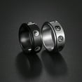 thumbnail image 4 of Anxiety Ring For Men Women Fidget Rings Stainless Steel Rotate Moon Star Roman Numerals Chain Rotating Ring 2022 tortoise 11, 4 of 6