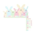 thumbnail image 1 of Decoración de marco de puerta de Pascua, letrero de esquina de puerta de madera, manualidades divertidas para la granja de primavera Estilo A 225x208 cm, 1 of 9