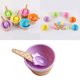 thumbnail image 5 of 1 tazón de helado creativo de plástico anticaída, para postres festivos, con cuchara (morado)., 5 of 7