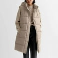 thumbnail image 2 of HAiming Women's Long Puffer Vest Oversized Solid Sleeveless Zipper Quilted Jacket Plus Size Casual Hooded Outerwear, 2 of 4