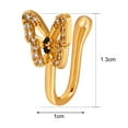 thumbnail image 6 of Jiaroswwei Nose Ring Eye-catching Copper Non-Piercing Nose Ring Women Jewelry for Female, 6 of 8