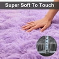thumbnail image 4 of Christmas Area Rug for Living Room, Large Fluffy Rug for Bedroom & Fuzzy Furry Plush Soft Rugs, Small Shaggy Carpet for Dorm Room Home Decor (31"X20", Light Purple), 4 of 6