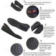 Height Increase Insoles for Men, 4 Layers Shoe Height Inserts to Make You Taller, Multi-Layer Invisible Boosting Lifts Soles for Women Kit with Air Cushion Heel Height 3.54 Inch