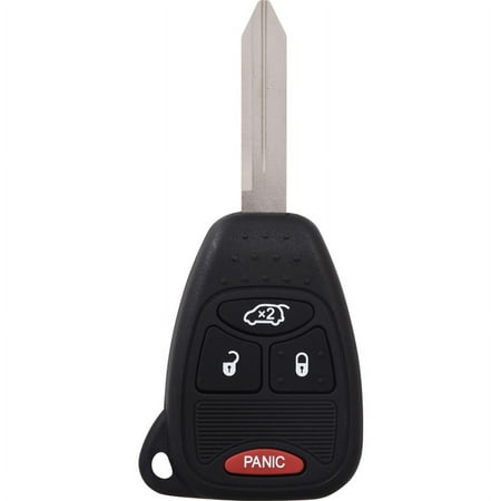 DURAKEY - Replacement Full Function Transponder, Remote and Key for select (2006-2007) Jeep Commander - Black