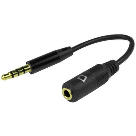 Cellet 6″ Gold-Plated 3.5mm TRRS Male to Female Audio Adapter for Mobile Credit Card Reader, Headphones, Audio Aux, Car Stereo, Black Cellet 6″ Gold-Plated 3.5mm TRRS Male to Female Audio Adapter for Mobile Credit Card Reader, Headphones, Audio Aux, Car Stereo, Black